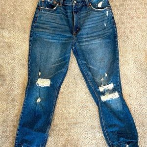 Abercrombie High Riss Destroyed Skinny Jeans